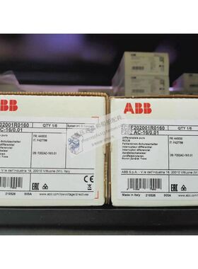 ABB漏电保护器 F202 AC-16/0.01 (2CSF202001R0160)