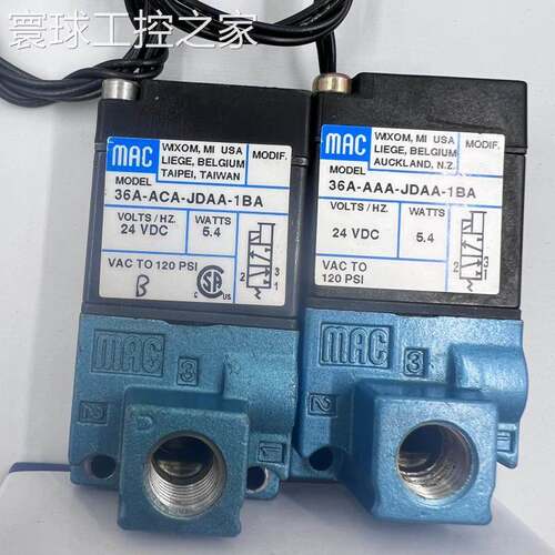 非实价MAC电磁阀36A-ACA-JDAA-1BA B00-DDAA-1BA/AAA-JDAO/ACA-DF