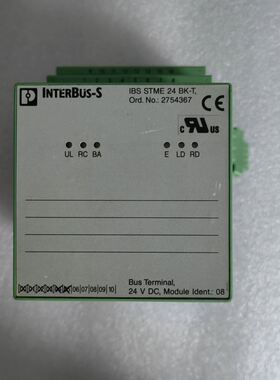 菲尼克斯耦合器IBSSTME24BK-T2754367模块现货9成新