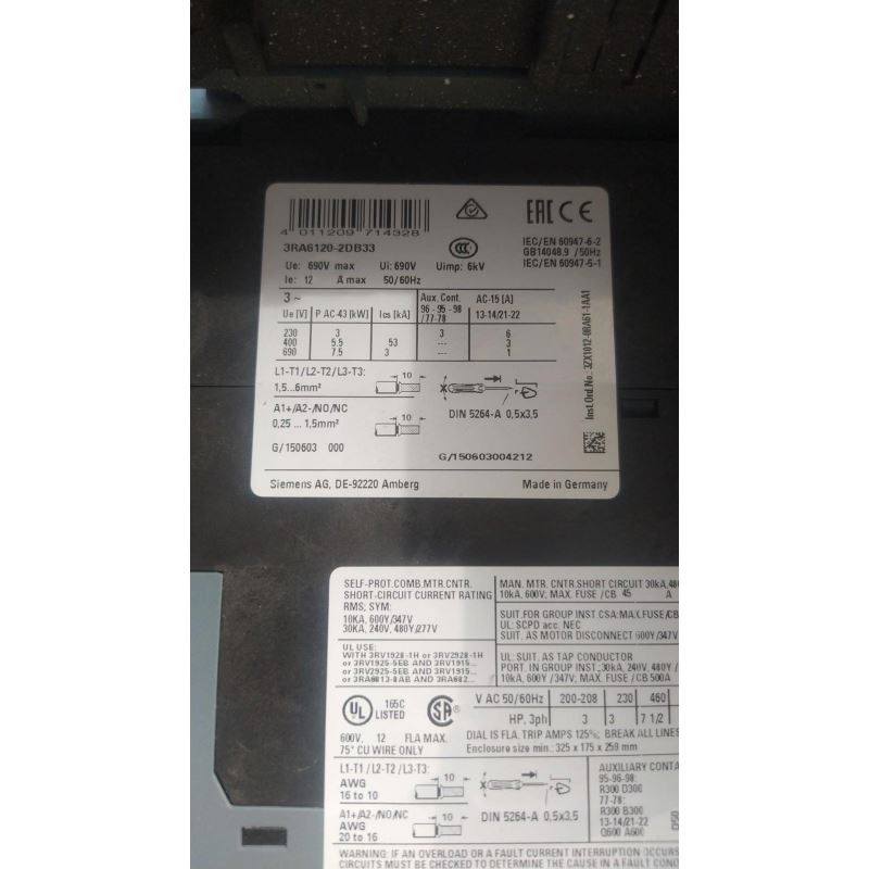 3RA6120-2AB33/3RA6120-2DB33/3RA6823-0AC/3RA6870-3AC现货