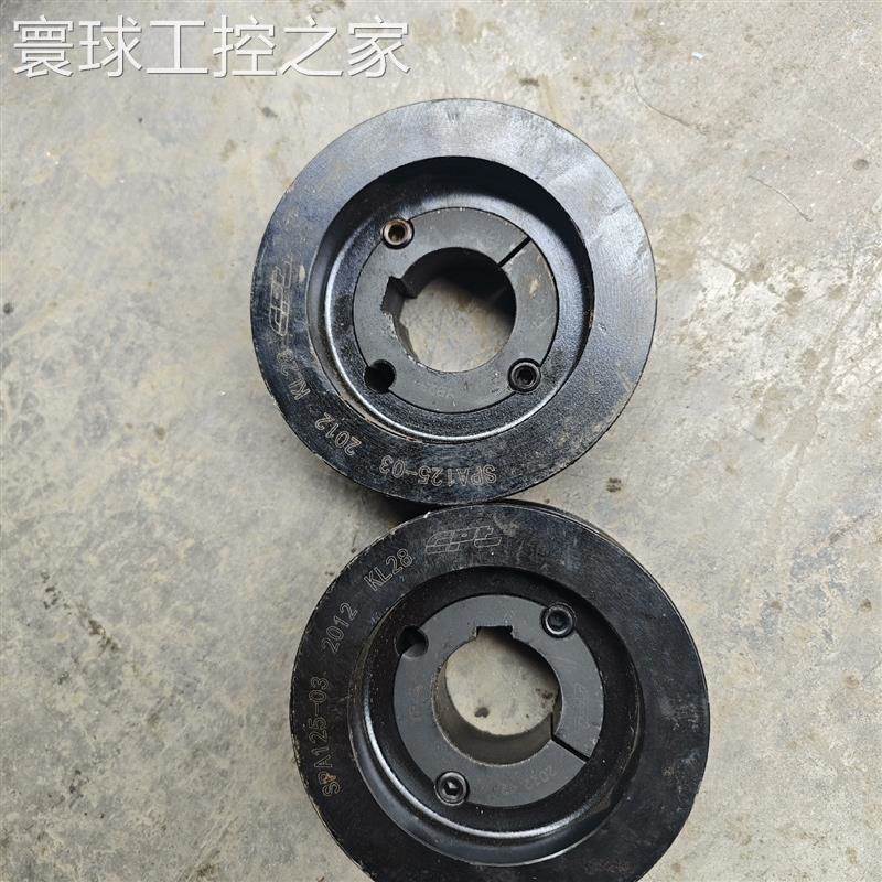非实价【议价】CPT欧标皮带轮轴套式电机用轮A型3槽外125内42MM装