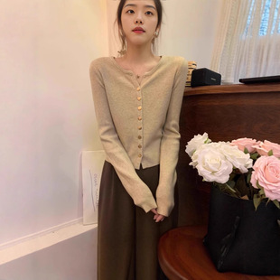 沐辰针织打底衫女秋冬内搭可外穿洋气大码入秋高级感穿搭v领上衣