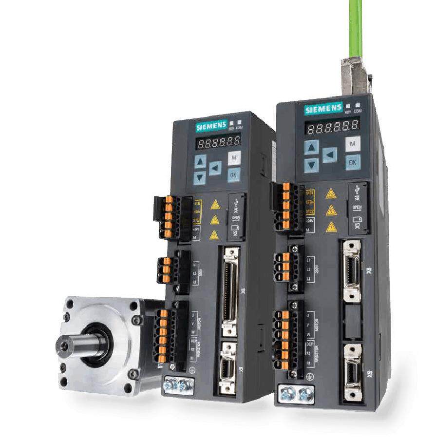 西门子v90伺服电机 1fl6042-2af21-1ah1/1mh1/1lh1不带键槽带抱闸