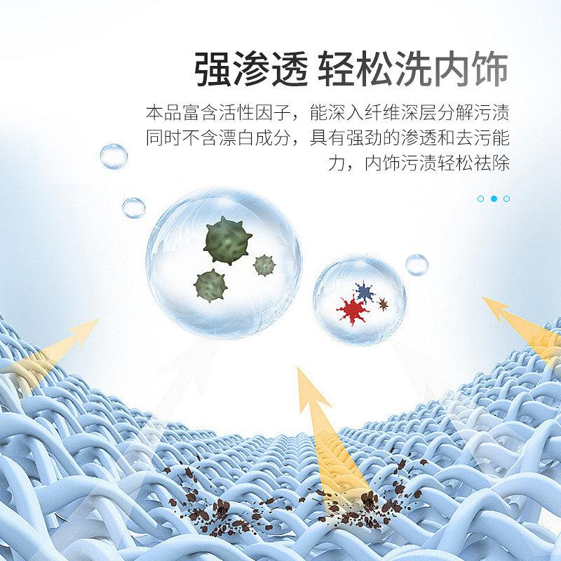 新品热销多功能泡沫n清洁洗车液皮革顶棚汽车用品内饰清洗剂去污