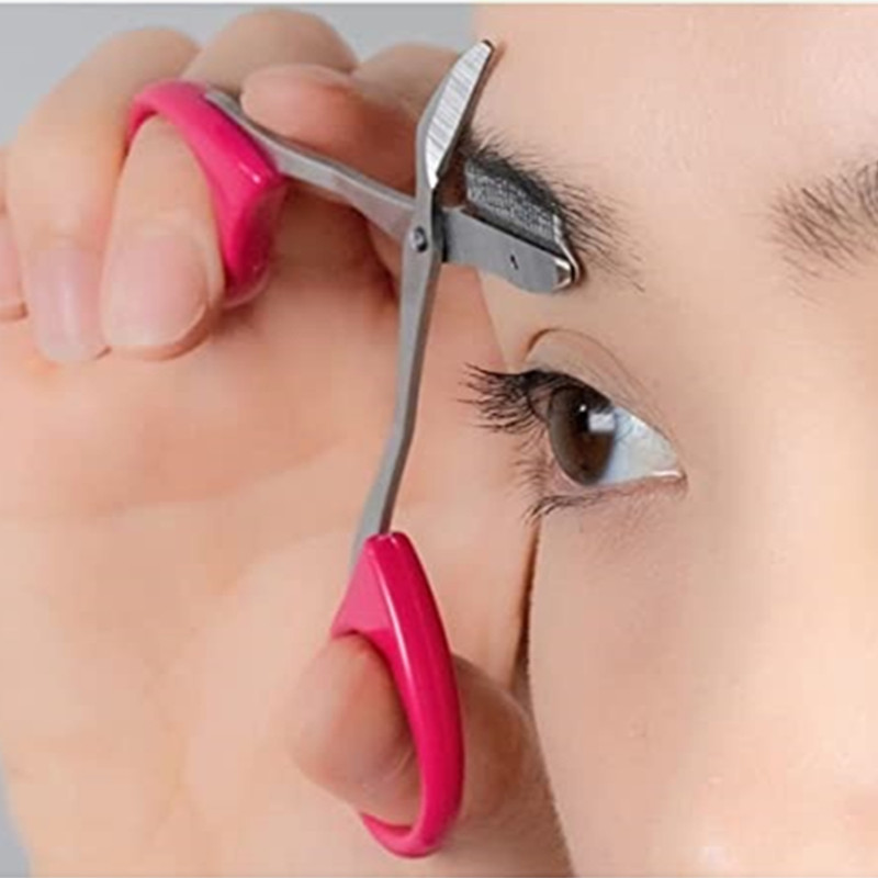 日本green bell不锈钢眉梳眉毛剪刀带梳眉剪新手可用右手专用修眉