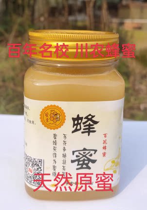 川农蜜蜂研究实践基地深山纯正农家百花蜂蜜无添加成熟蜜500g天然