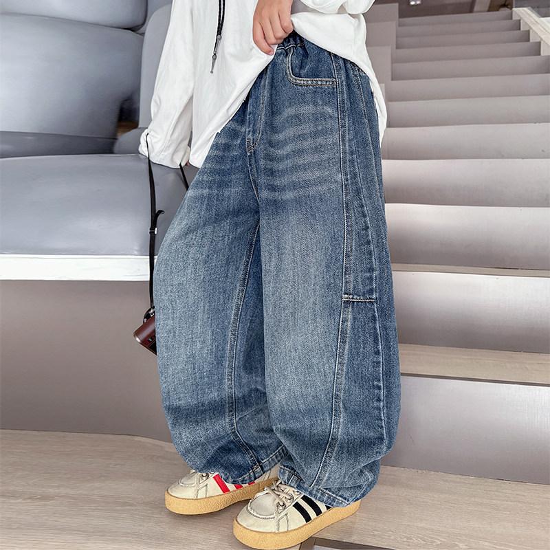 男童潮牌牛仔裤春季2026新款韩版中大童宽松休闲裤儿童春秋款裤子