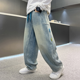 男孩牛仔裤春秋款2026新款儿童洋气休闲裤男童春装中大童长裤痞帅