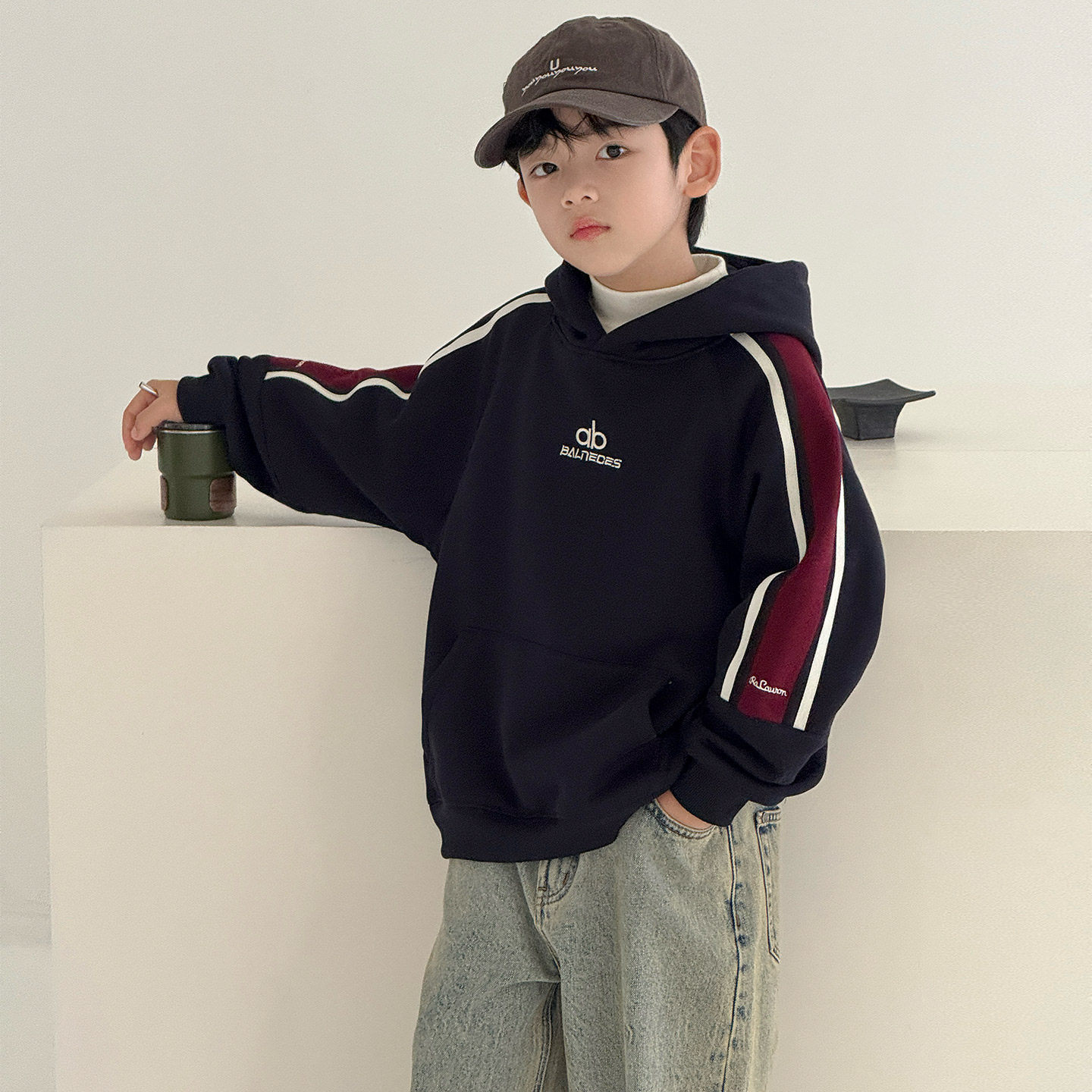 男童加绒连帽卫衣秋冬款2025新款痞帅男孩内搭中大童一体绒打底衫,童装/婴儿装/亲子装,卫衣/绒衫,淘宝优惠券,粉丝福利购,淘宝优惠卷