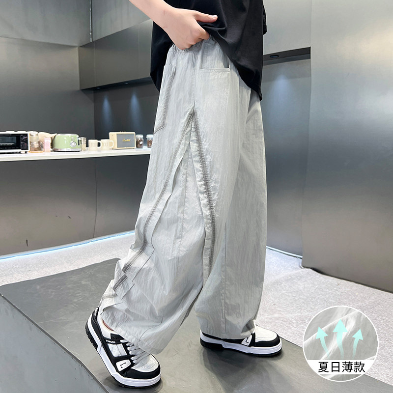 长裤棉混休闲裤裤腿裤子透气宽松