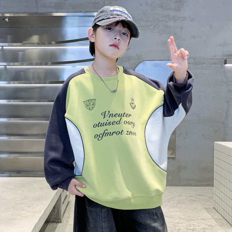 男童春款卫衣2026酷帅儿童装春季打底衫中大童男孩春秋款内搭洋气