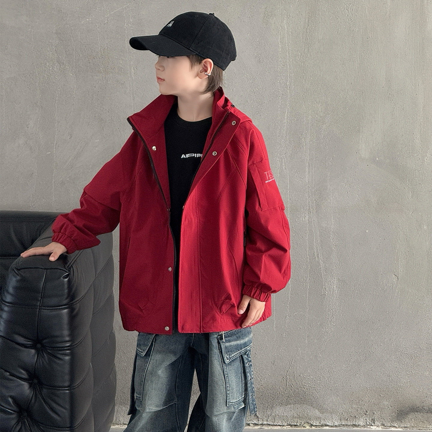 常规秋冬季连帽颜色夹棉加厚外套