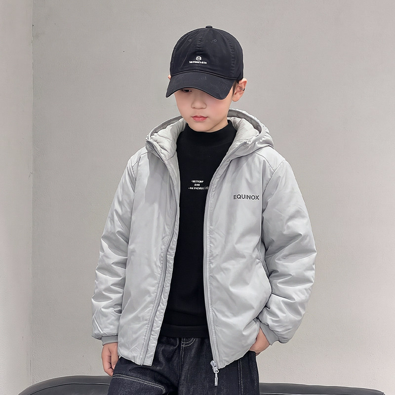 轻薄款秋冬季连帽刺绣棉服保暖潮