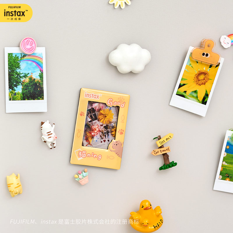 fujifilm/富士一次成像拍立得正品 mini冰箱贴 有猫腻 古德猫宁