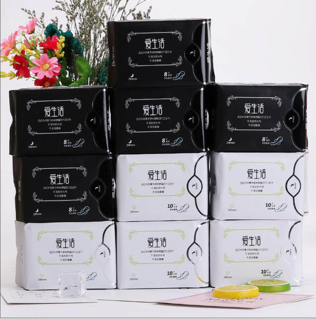绿叶整箱组合装超薄棉柔卫生巾