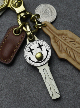 【Luckey手作】拿铁复古钥匙改造汽车摩托车芯片钥匙DIY改造