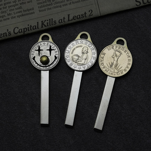 五菱宏光mini ev钥匙胚 备用机械改装件复古钥匙