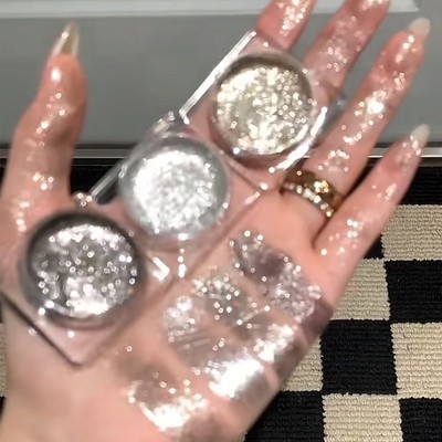 gellas爆闪啫喱眼影高光眼影