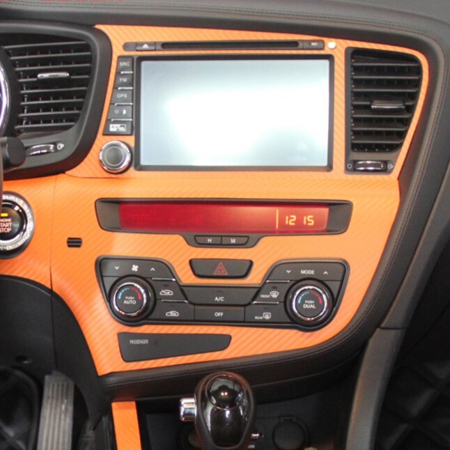 适用于10款11款12款13款起亚k5内饰中控档位面板翻新改装装饰贴膜