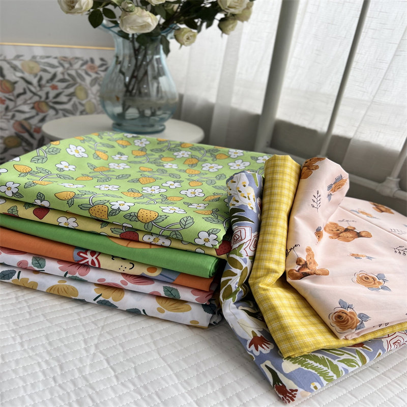 床单单件全棉印花水洗棉ins卡通儿童学生宿舍单人被单枕套三件套