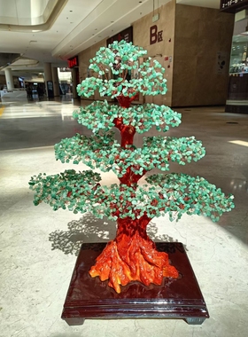 经典大气的不老松玉石长青树！绿色给人希望，象征美好！