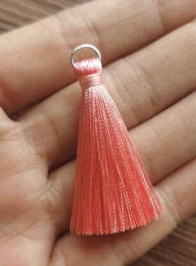 迷你细款4cm带圈手工小流苏穗子DIY材料配件挂件古风耳环发饰吊坠