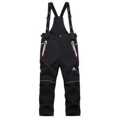 儿童滑雪裤男童女童滑雪裤防水防风加厚加绒冬季保暖冲锋裤