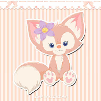 创意迪士尼玲娜贝儿车贴