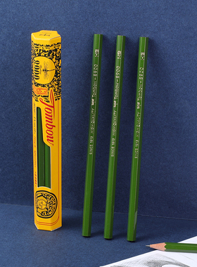 日本进口tombow蜻蜓8900经典书写木头铅笔绘画制图原木环保六角HB