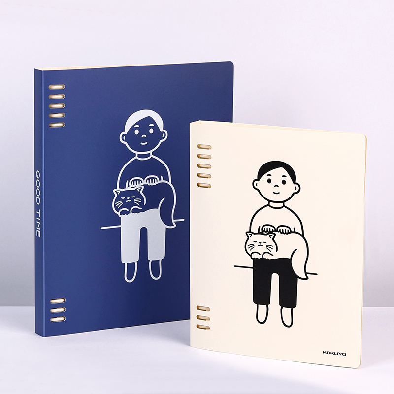日本KOKUYO国誉noritake联名活页本B5笔记本a5小男孩猫咪手账本