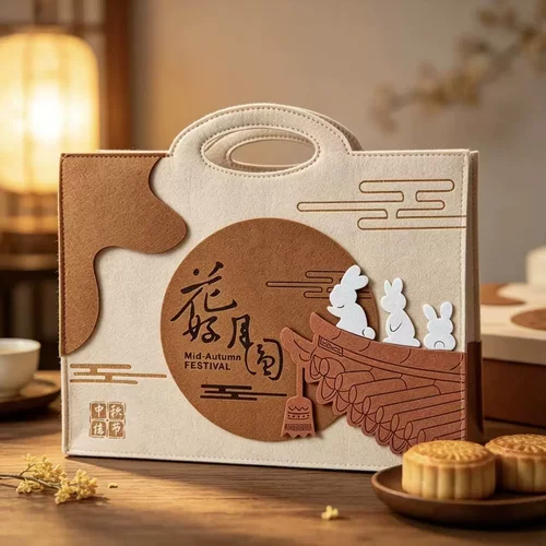 毛毡包手提袋定制印刷logo收纳礼品袋购物袋大容量手拎单肩托特包