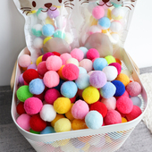 猫咪糖果毛球玩具可爱无声弹力高DIY毛毡手工自嗨解闷互动逗猫棒