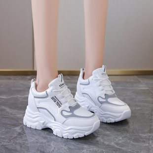 夏女款 老爹鞋 秋天增高小个子小白鞋 厚底球鞋 运动鞋 波鞋 内增高女鞋