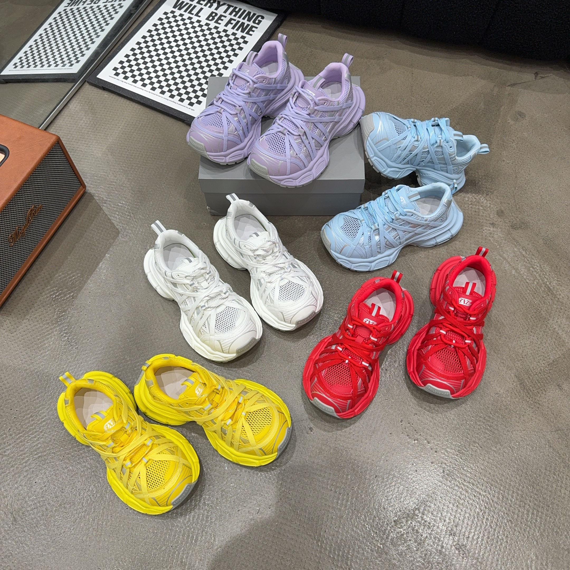1611-2 夏季新品女真皮拼接外面增高厚底老爹鞋时尚系带休闲鞋潮
