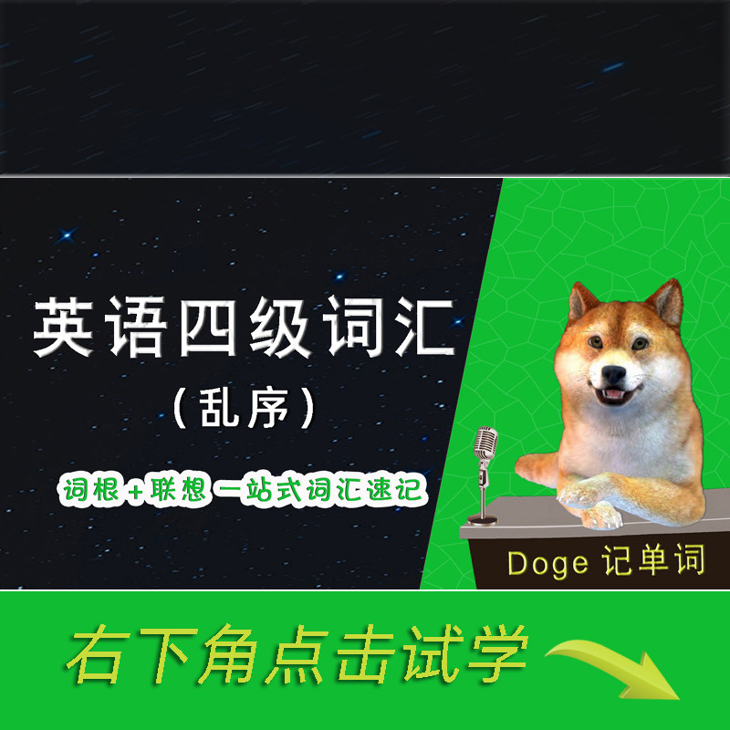 大学英语四级词汇4500（乱序国内考试英语