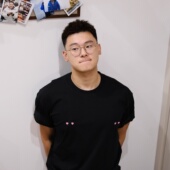 BLANKGENTLE「捏我」 T恤黑白乳钉环 饰短袖 Kissme 全棉纯色金属装