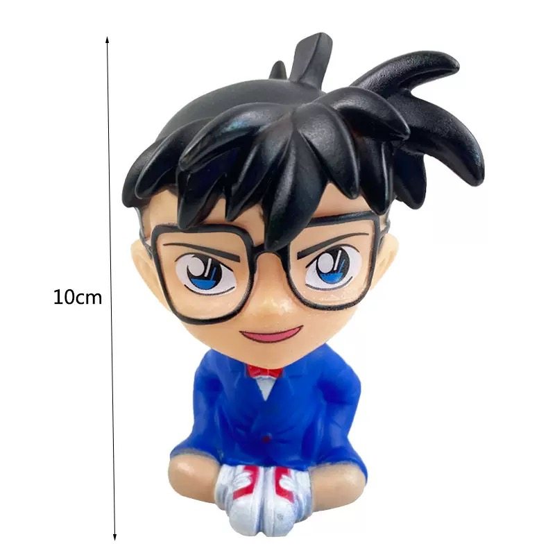 名侦探柯南Q版搪胶可摇头公仔蛋糕装饰生日蛋糕装饰男孩子生日