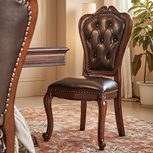 餐椅惠家名匠金丝柚木美式