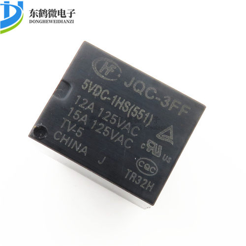 4脚继电器 HF- JQC-3FF- 5 005 9 009 12 012 24 024 VDC -1HS