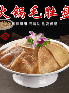 四川重庆市井火锅店毛肚腰片雪花牛肉肥牛涮羊肉商用冒烟干冰盘子