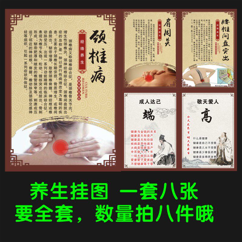 美容美体海报图片中医养生医疗规则医疗挂图经络穴位骨胳推拿按摩