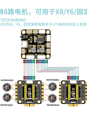 Sequoia F722飞控飞塔2-8S穿越机固定翼 HSRC花飞竞速FPV电调飞控