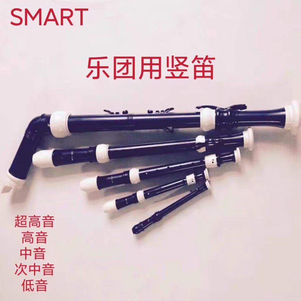 SMART 思玛特专业乐队竖笛超高音、高音、中音、次中音、低音竖笛