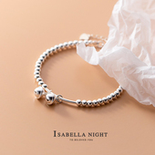 转运珠铃铛手链925纯银通体国潮中国古风汉服串珠手串送女妈妈礼