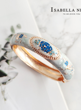 汉服配饰旗袍老上海彩金手环伊莎