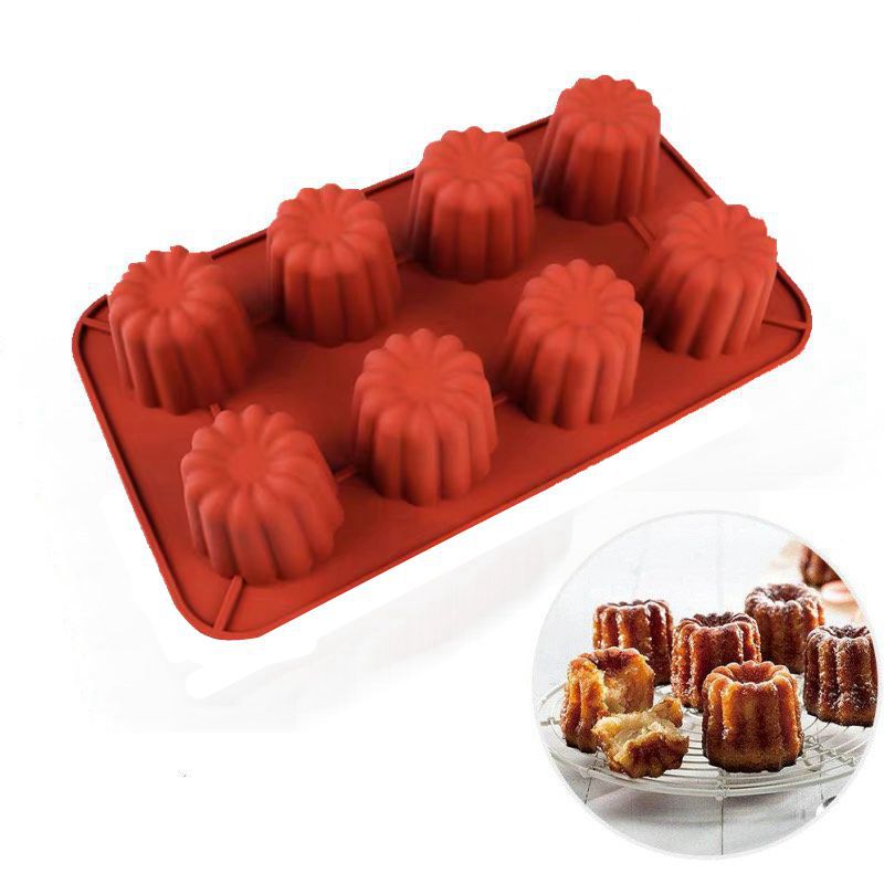 8连可露丽硅胶慕斯蛋糕磨具模具