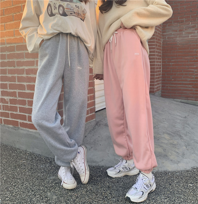 Real shot casual pants high waist floor dragging loose wide leg pants