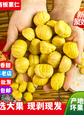 去皮生栗子仁迁西生板栗仁新鲜剥壳甘栗仁去壳板栗肉无皮包粽子