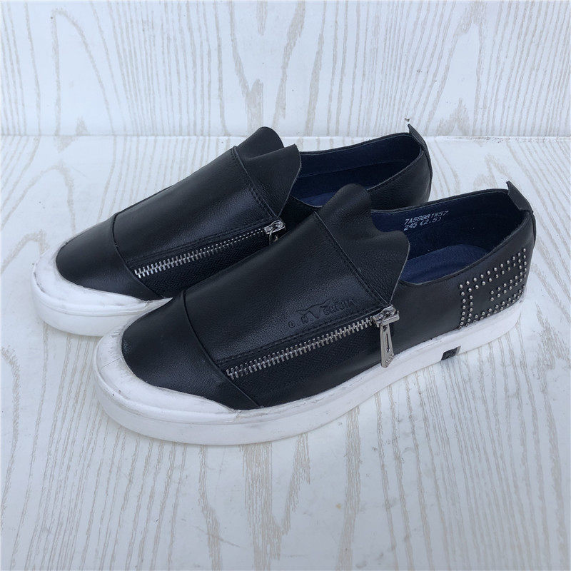 断码捡漏39码公牛真皮男鞋【瑕疵鞋鞋头有小裂纹】特价清仓低帮鞋