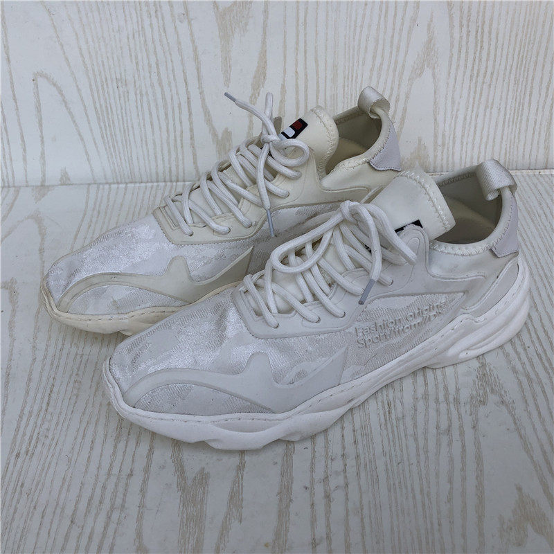 断码捡漏42码公牛男鞋【瑕疵鞋一只发黄】春秋特价缝线系带休闲鞋